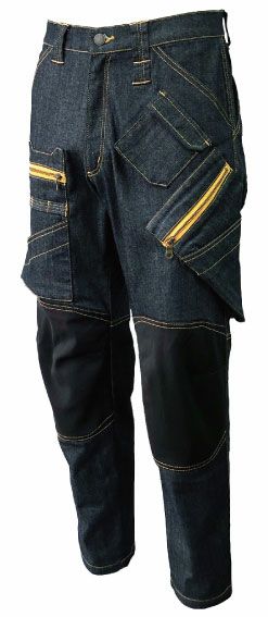 ◆AF1917 タフストレッチ デニムカーゴパンツ　CORDURA®レインフォースメント(補強)×デニムの新提案ジャケット