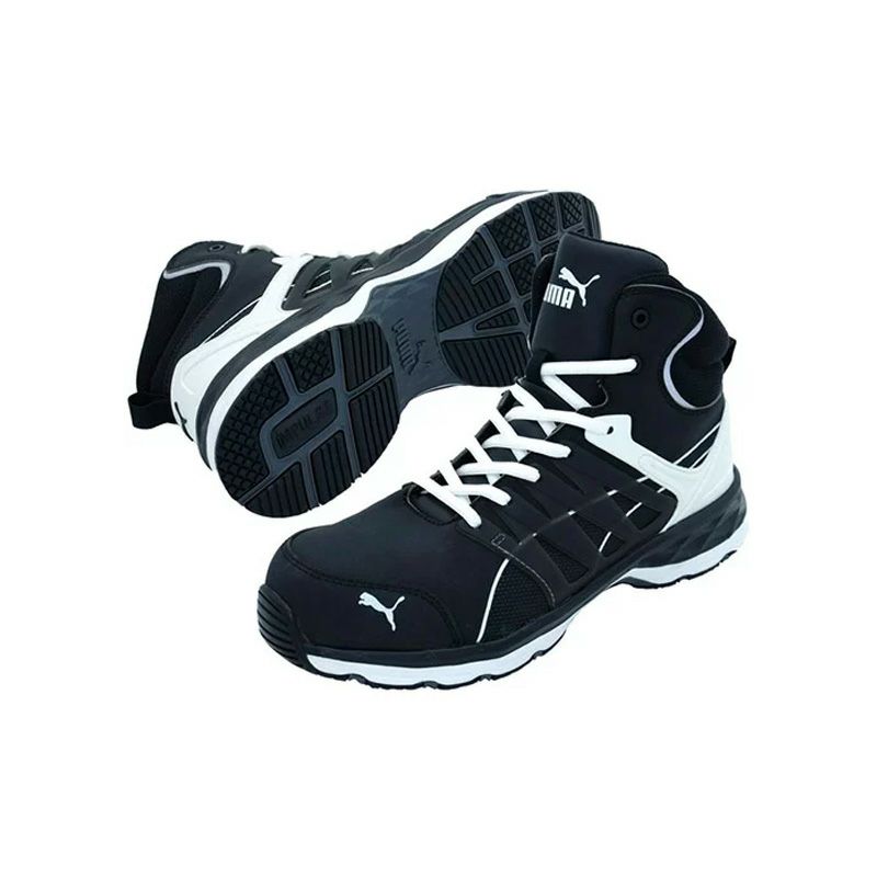 Pumasafety 63 342 0 Pumaの安全靴 プーマセーフティ ヴェロシティ ブラック ホワイトミッド ハイカット Jsaa A種認定 樹脂先芯 たまゆらオンラインショップ Pumasafety 63 342 0 Pumaの安全靴 プーマセーフティ ヴェロシティ ブラック ホワイトミッド ハイカット Jsaa A種認定 樹脂先芯 たまゆらオンラインショップ