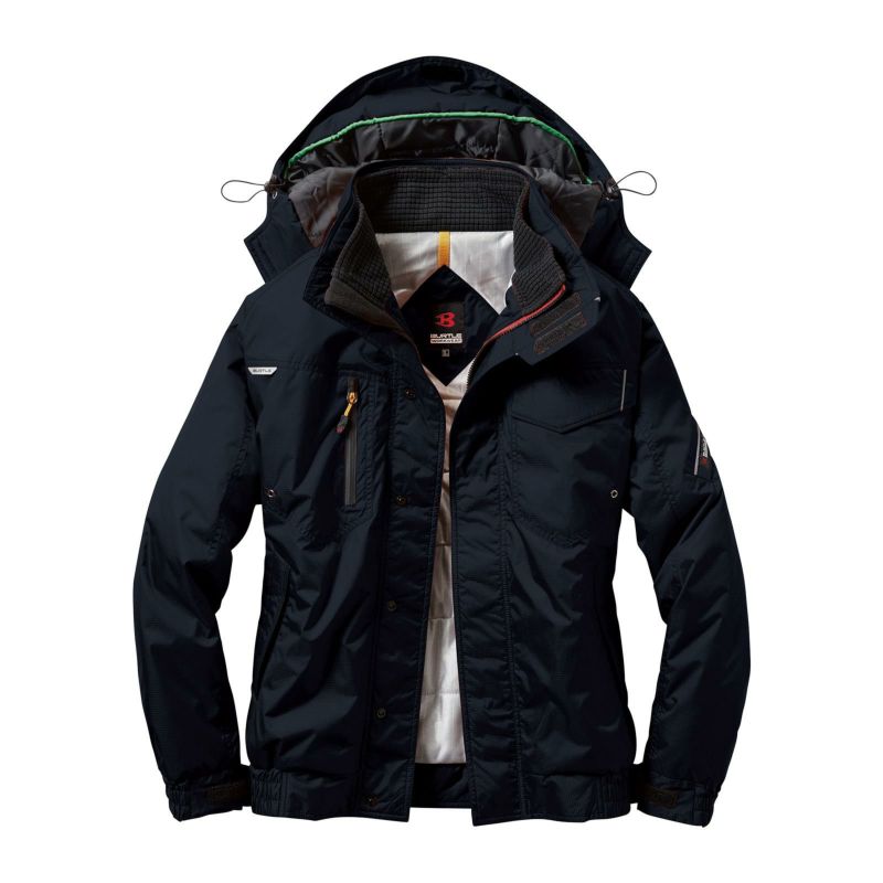 バートル7210シリーズ ブラック 防寒ジャケット上下セット　3L バートル 7210 防寒ジャケット｜ナックルオンライン