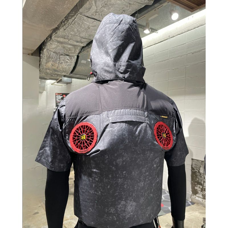 バートル 空調服 AC2086 ブラック L （バートル空調服(エアー